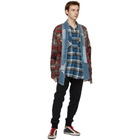 Greg Lauren Blue Plaid Classic Studio Shirt