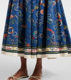 Alémais Cove printed cotton maxi skirt