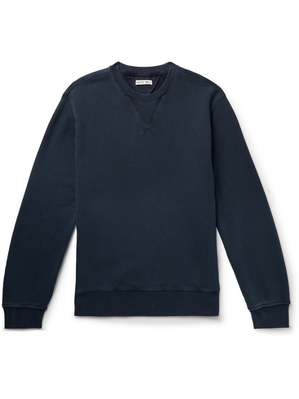 Photo: Alex Mill - Garment-Dyed Cotton-Jersey Sweatshirt - Blue