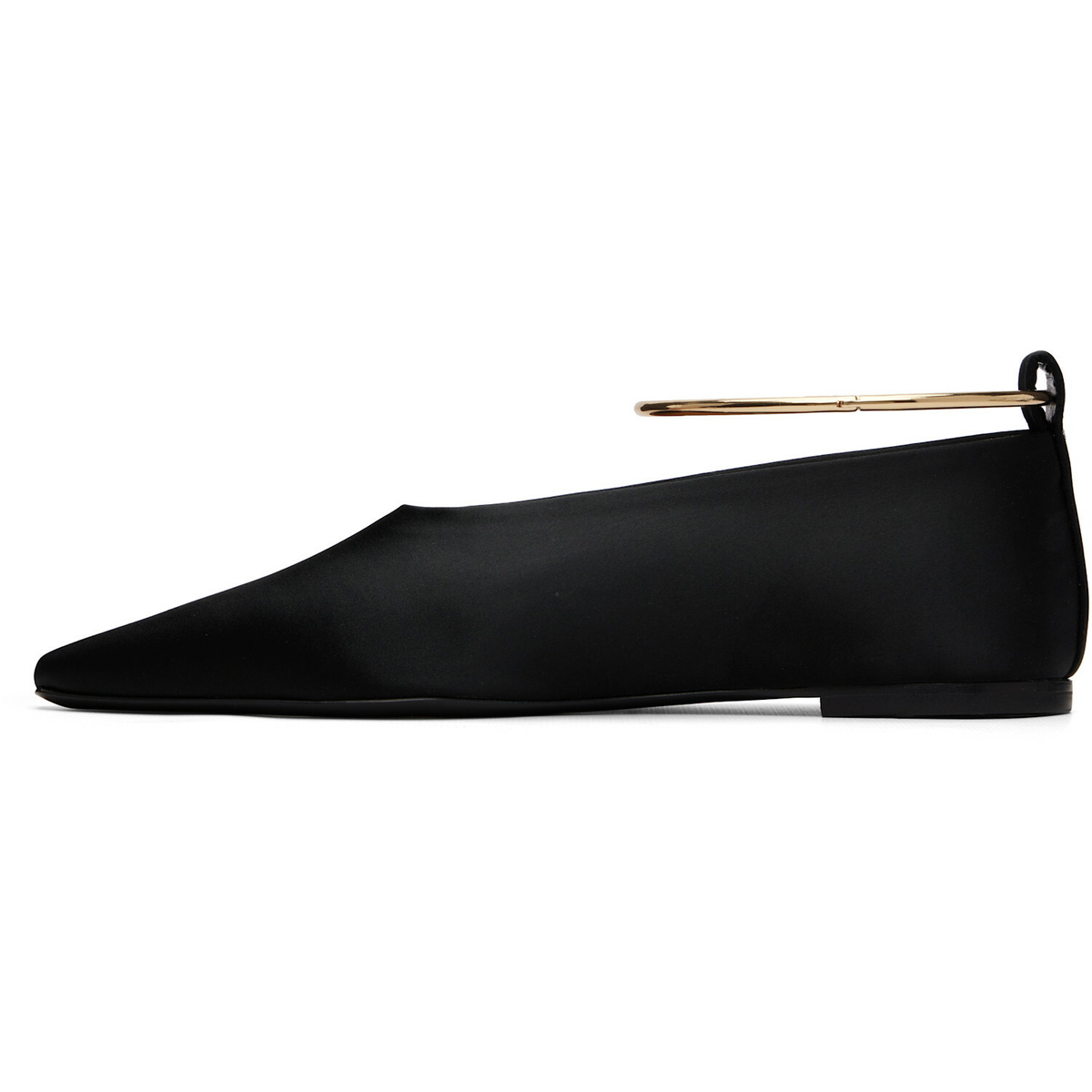 Jil Sander Black Ring Ballerina Flats
