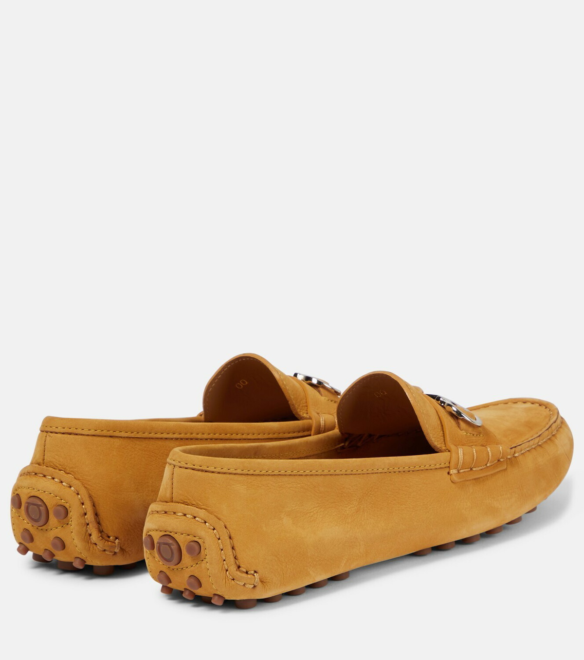 Ferragamo - Double Gancini suede loafers