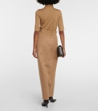 Max Mara Carbone camel hair maxi skirt