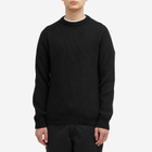 Foret Men's Cone Rib Knit Sweatshirt in Black
