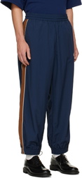 WILLY CHAVARRIA Navy 'Bad Boy' Track Pants