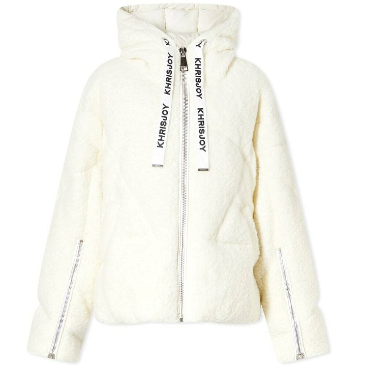 Photo: Khrisjoy Women's Oversize Puffer Jacket In Pile - END. Exclusive in Off White