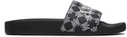 AMIRI Black MA Quad Canvas Pool Slides