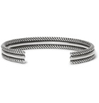 SAINT LAURENT - Double Rope Sterling Silver Cuff - Silver