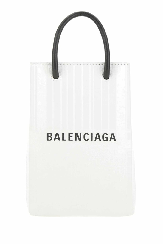 Photo: Balenciaga White Leather Phone Case