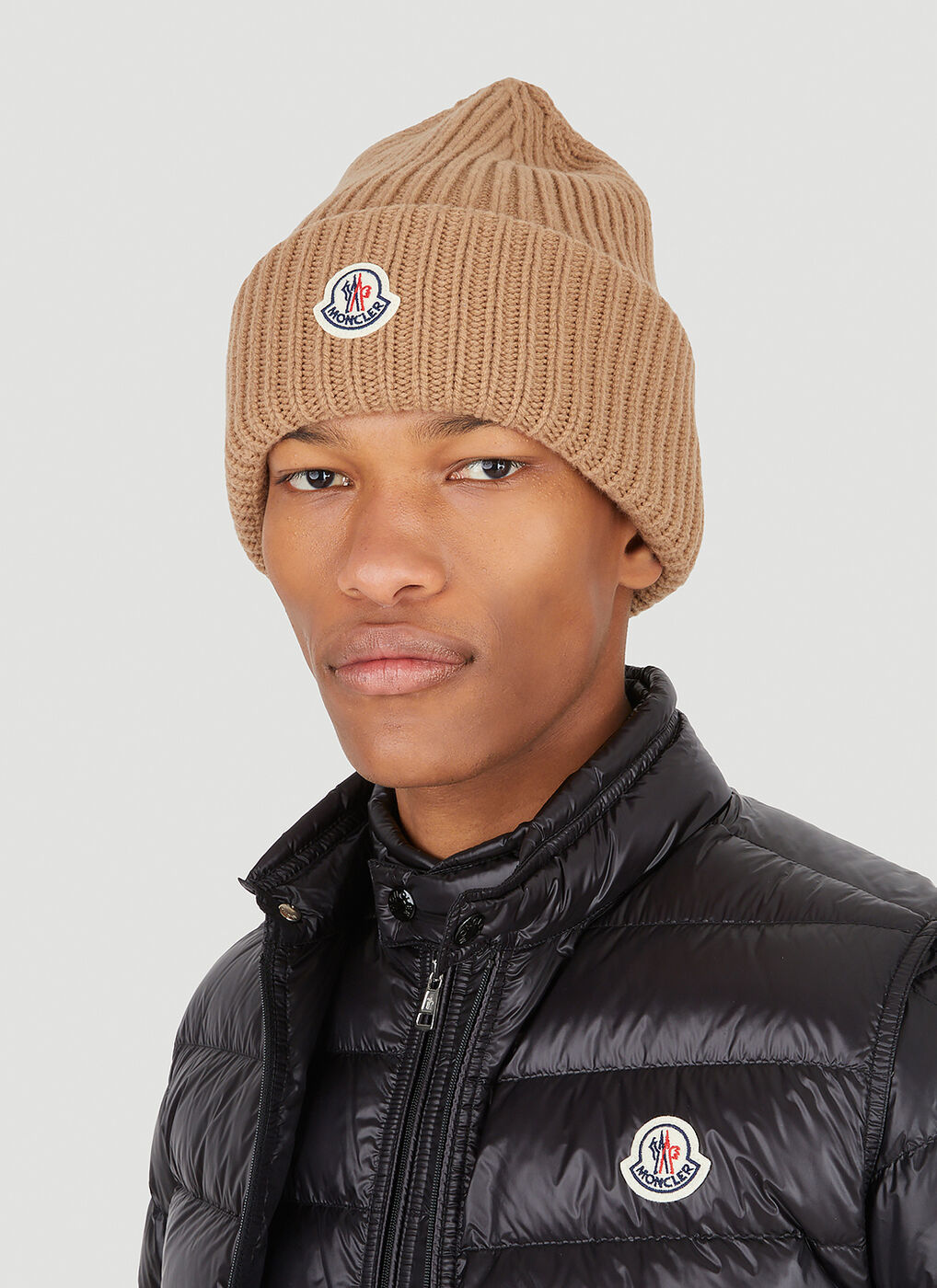 Moncler cable knit hat online