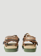 Zip 3AB Sandals in Brown
