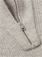 Marant - Bryson Ribbed Alpaca-Blend Half-Zip Sweater - Gray