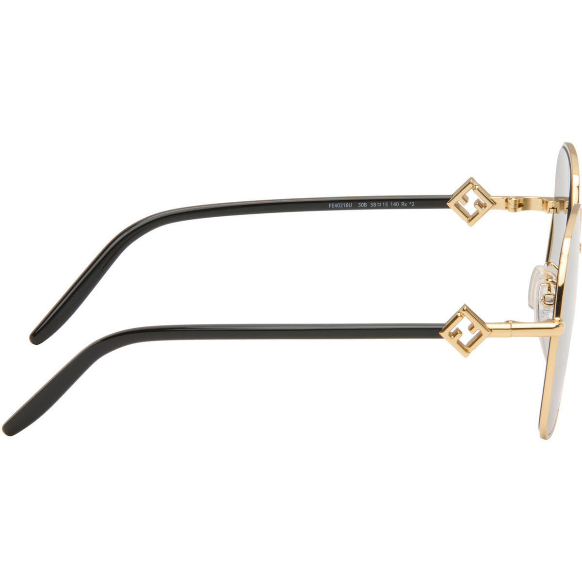 Fendi Gold FF Diamonds Sunglasses