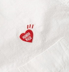 Human Made - Button-Down Collar Logo-Embroidered Cotton-Ripstop Shirt - White
