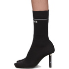 VETEMENTS Black STAR WARS Edition Darth Vader Sock Boots
