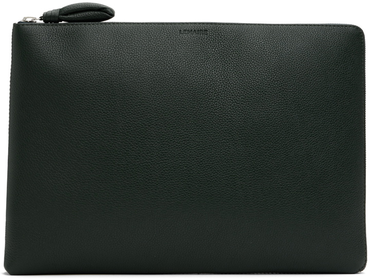 Photo: LEMAIRE Green Embossed Pouch