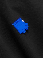 Maison Kitsuné - Ader Error Meditation Fox Logo-Embroidered Cotton-Jersey T-Shirt - Black