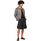 Feng Chen Wang Black Wool Panelled Shorts