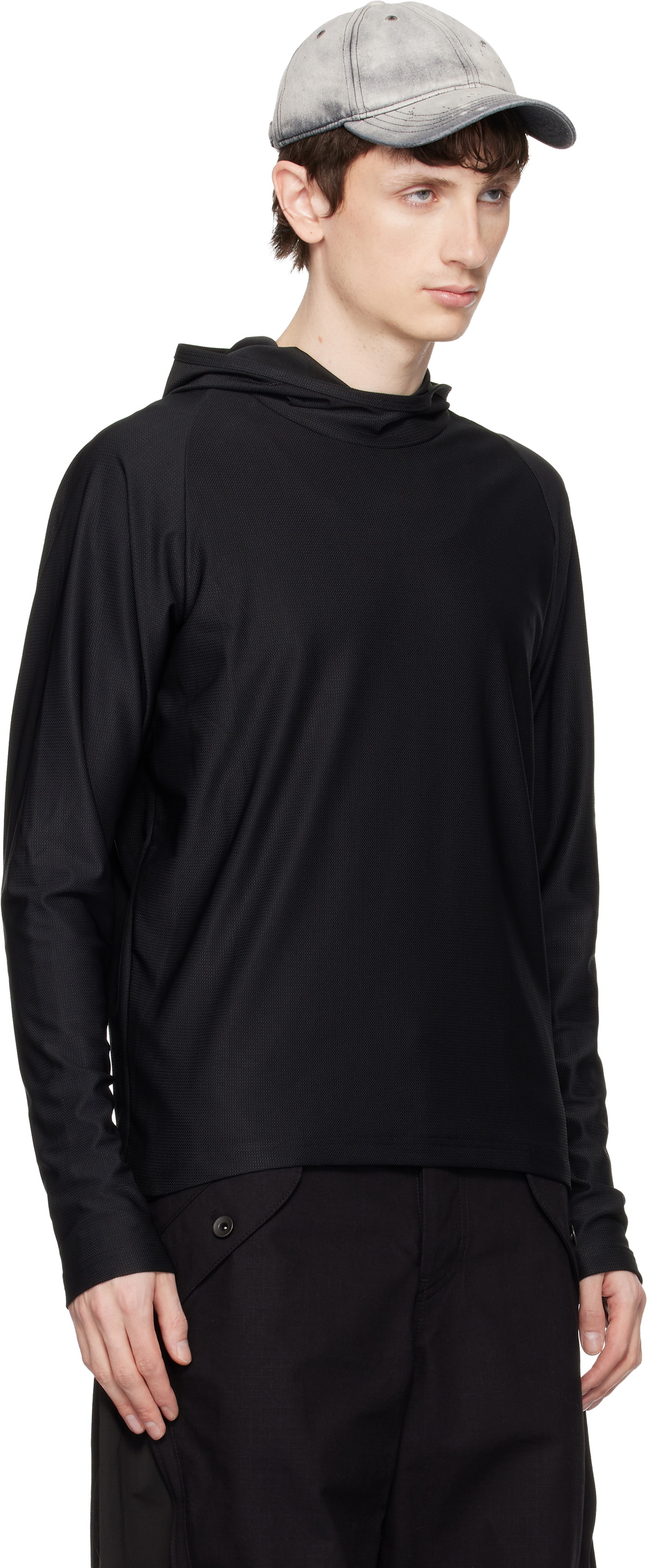 FFFPOSTALSERVICE Black Emishi Long Sleeve Hoodie