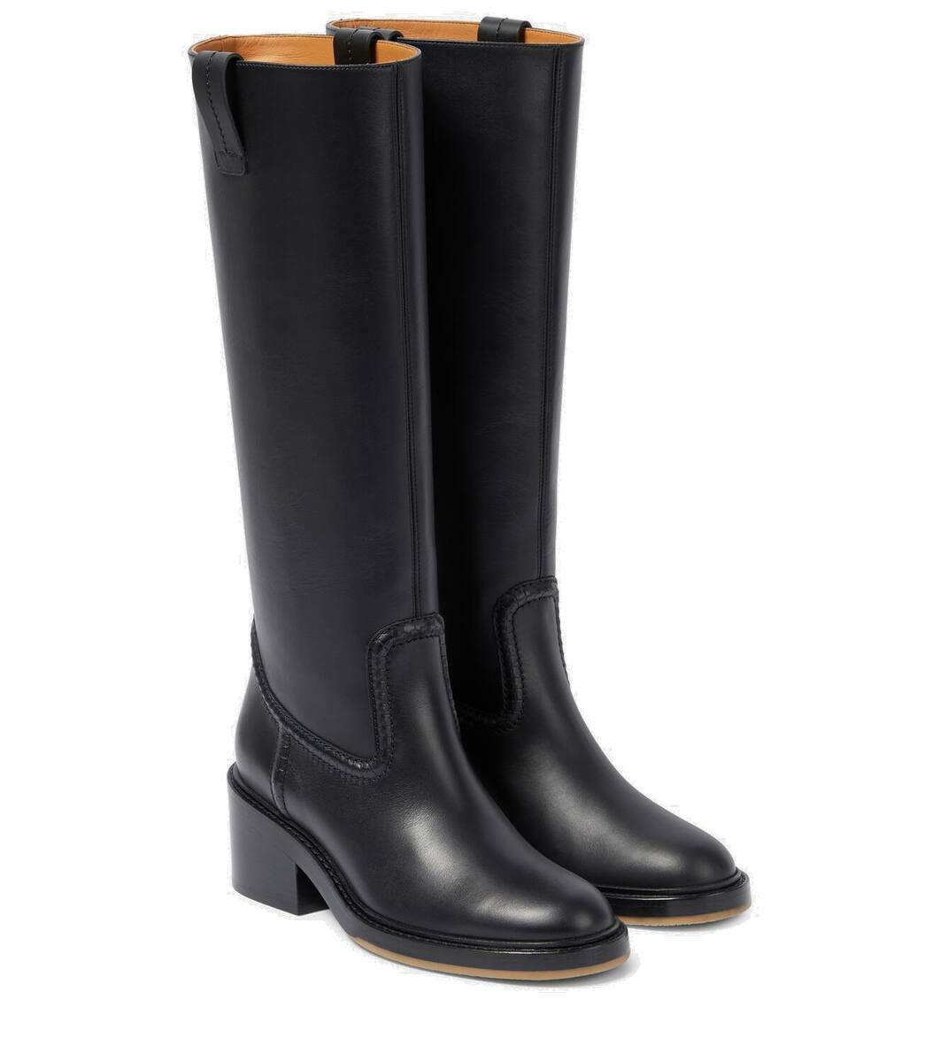 Chloé Mallo leather knee-high boots Chloe