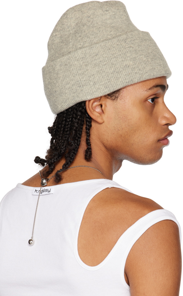 K.NGSLEY Gray BB Beanie
