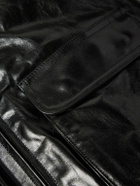 Auralee - Leather Blouson Jacket - Black