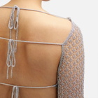 House Of Sunny Women's Silver Plated Knit in Chrome