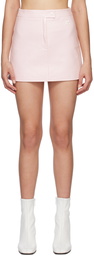 Courrèges Pink Zip-Fly Miniskirt