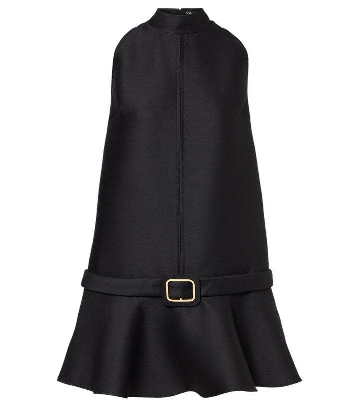 Photo: Tom Ford Belted wool and silk crêpe minidress
