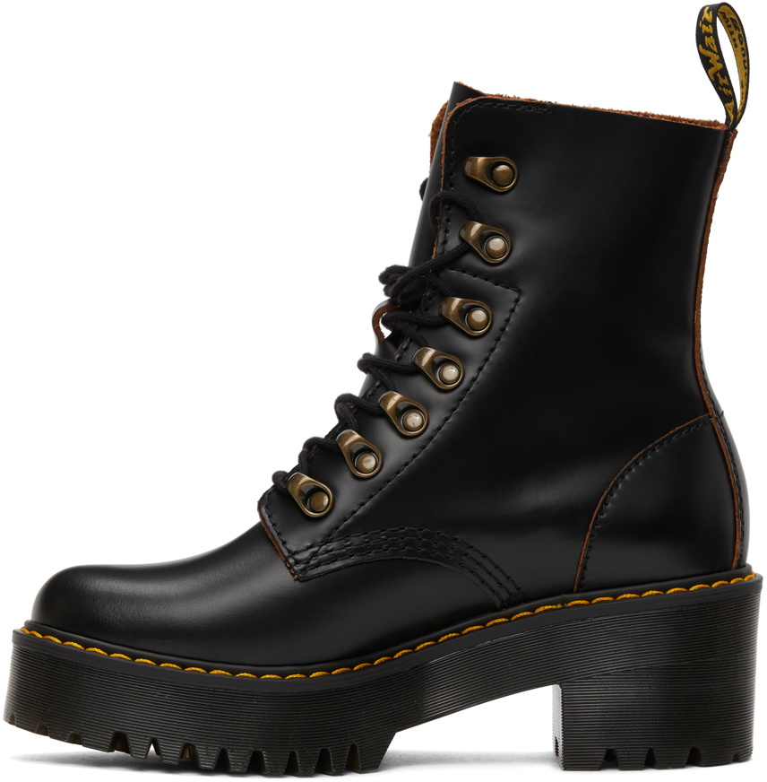 Dr. Martens Black Leona Boots