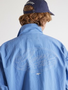 Cherry Los Angeles - Logo-Embroidered Paint-Splattered Shell Jacket - Blue