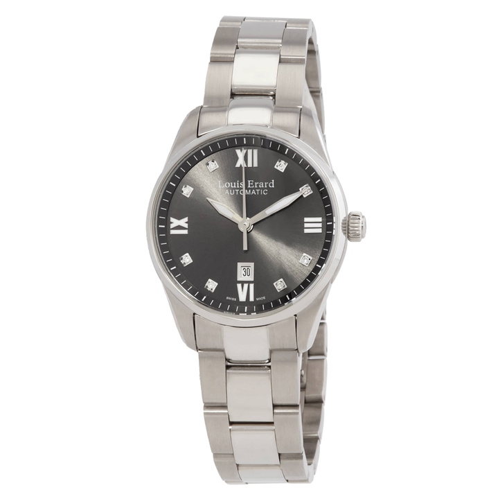 Photo: Louis Erard Heritage Automatic Diamond Grey Dial Ladies Watch 20100AA13.BMA17