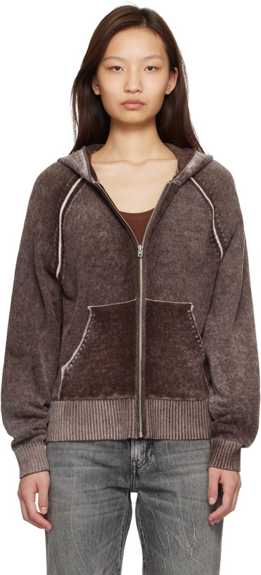 Photo: Acne Studios Burgundy Zipper Hoodie