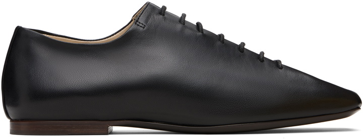 Photo: LEMAIRE Black Souris Flat Classic Derbys