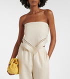 Simkhai Linen-blend top