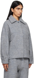 Deiji Studios Gray Boiled Wool Coat