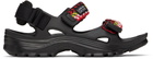 Lanvin Black Suicoke Edition Curb Laces Sandals