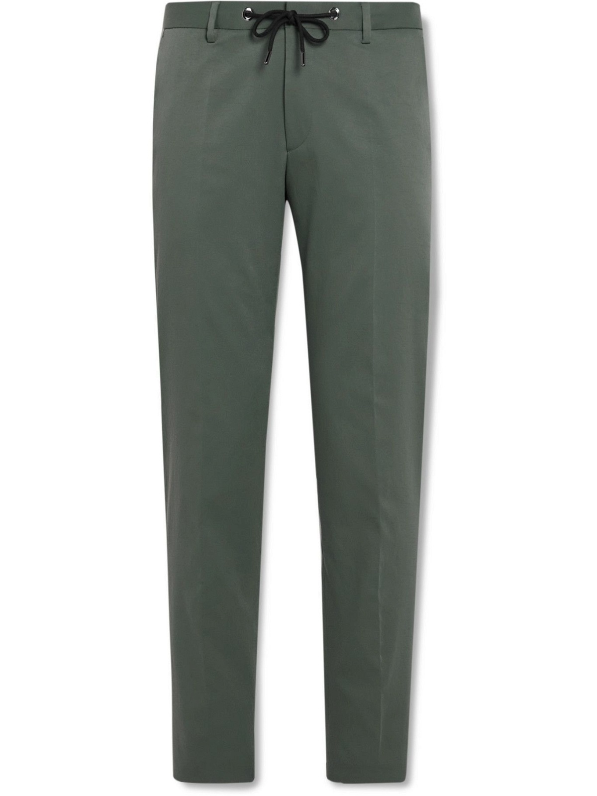 HUGO BOSS - Bardon Twill Drawstring Suit Trousers - Green Hugo Boss