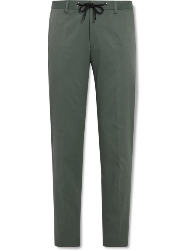 Photo: HUGO BOSS - Bardon Slim-Fit Twill Drawstring Suit Trousers - Green