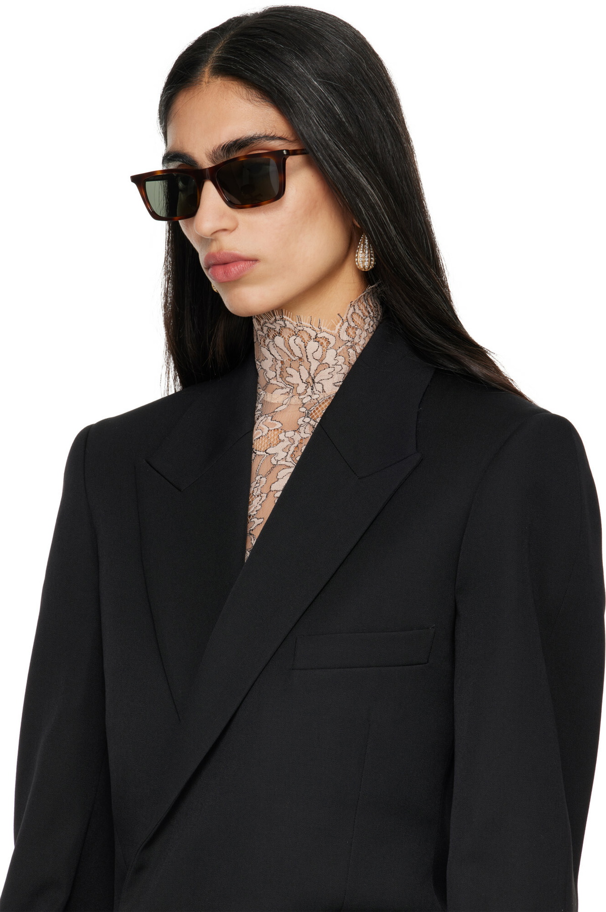 Saint Laurent Brown SL 890 Betty Thin Sunglasses