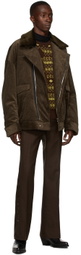 Yuki Hashimoto Brown & Yellow Cashmere Warehouse Sweater