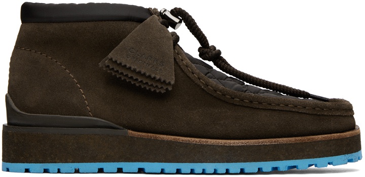 Photo: Moncler Genius 2 Moncler 1952 Brown Clarks Edition Wallabee Boots