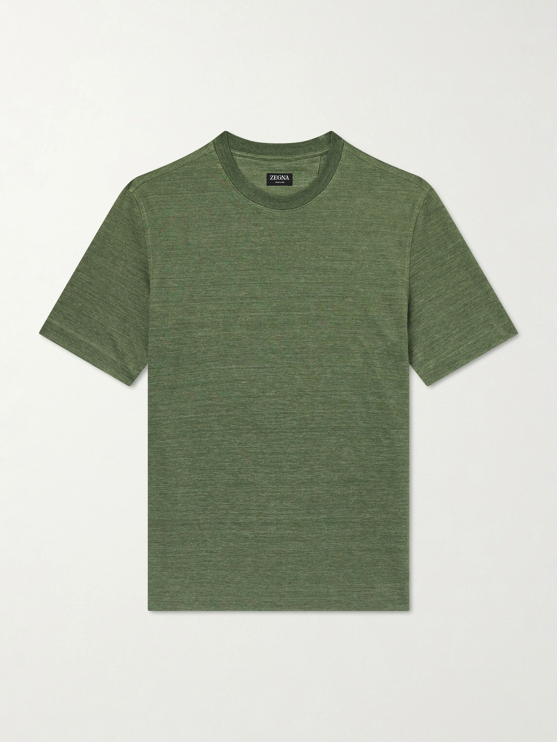 Zegna - Oasi Knitted Linen T-Shirt - Green