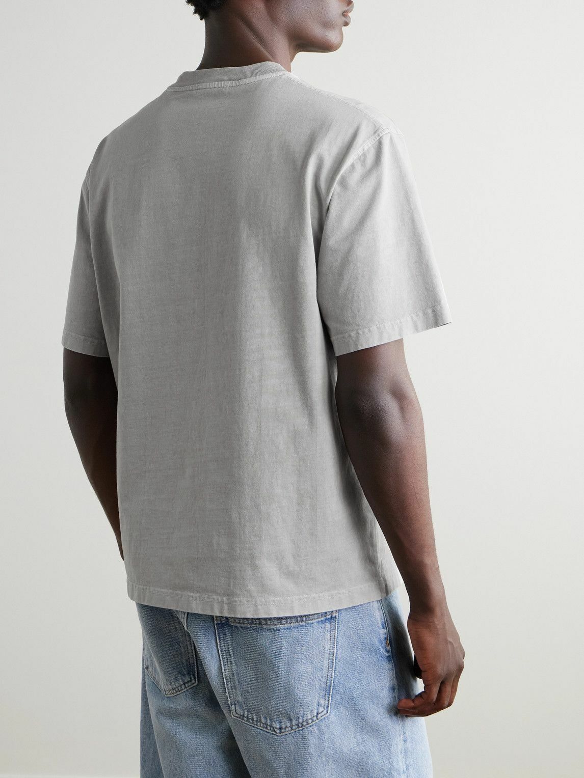 AGOLDE - Asha Cotton-Jersey T-Shirt - Gray