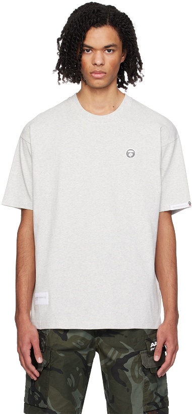 Photo: AAPE by A Bathing Ape Gray Patch T-Shirt