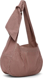SC103 Red & Beige Mini Cocoon Bag
