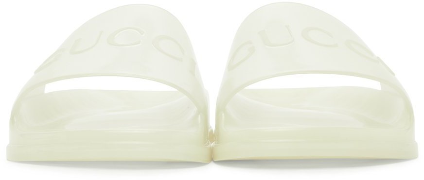 gucci rubber sandals yellow