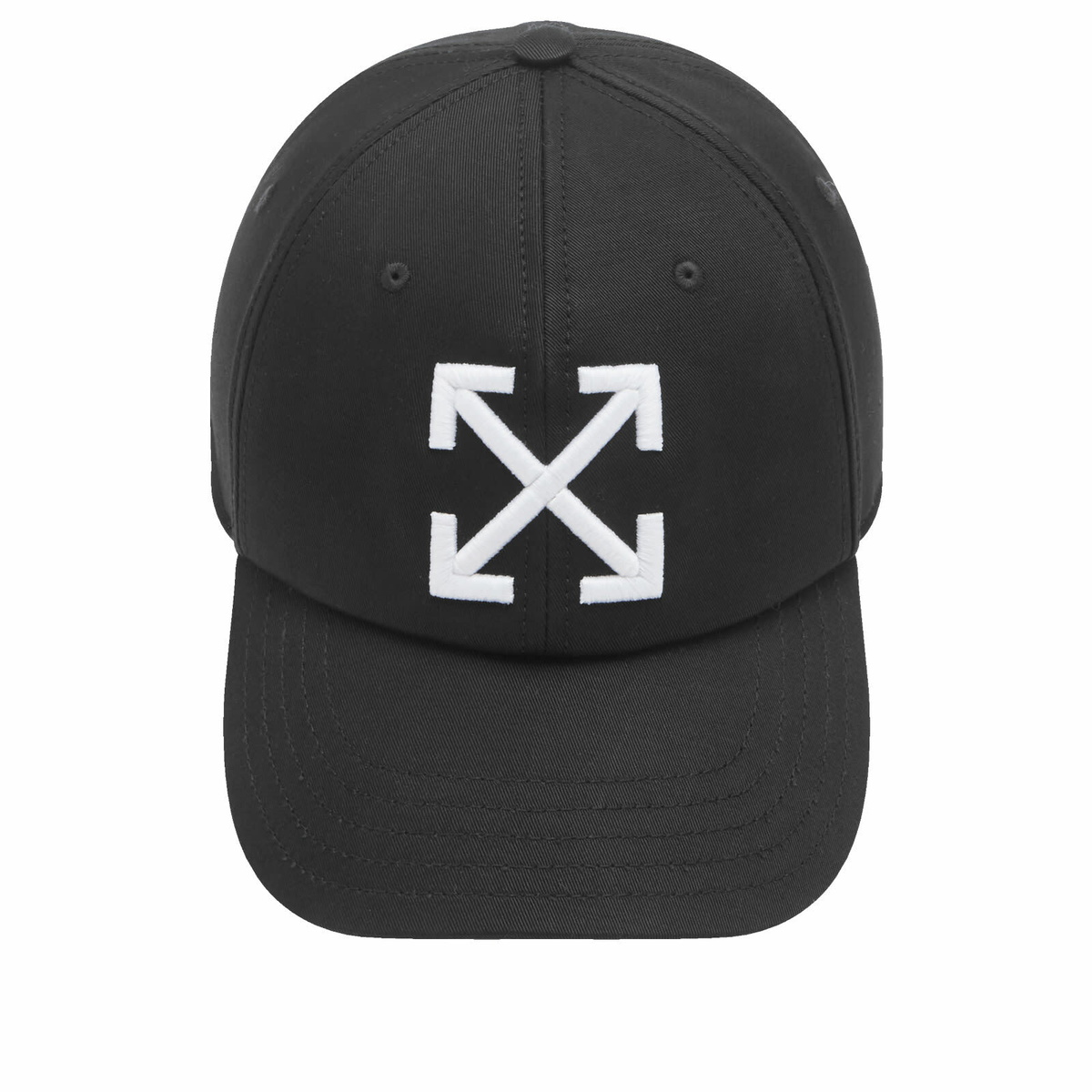 Off-White Men's Arrow Drill Baseball Cap in Black/White 