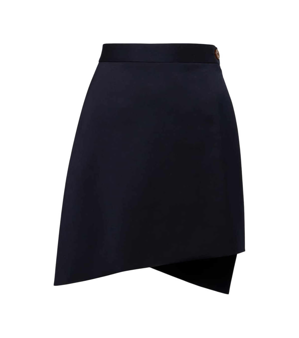 Vivienne Westwood Meghan Draped Wool Mini Wrap Skirt Navy