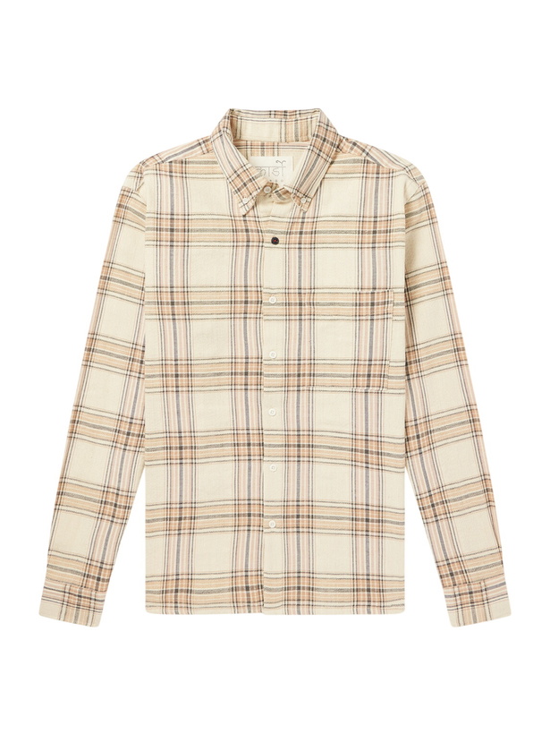 Photo: Kardo - Ronald Checked Cotton Shirt - Neutrals