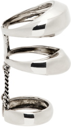 Alexander McQueen Silver Stacked Ring